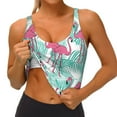 thumbnail image 3 of Pofeuu Flamingo Print Sports Bra for Women Sexy Vest Yoga Running Gym Fitness Crop Bras Tops-XX-Large, 3 of 8