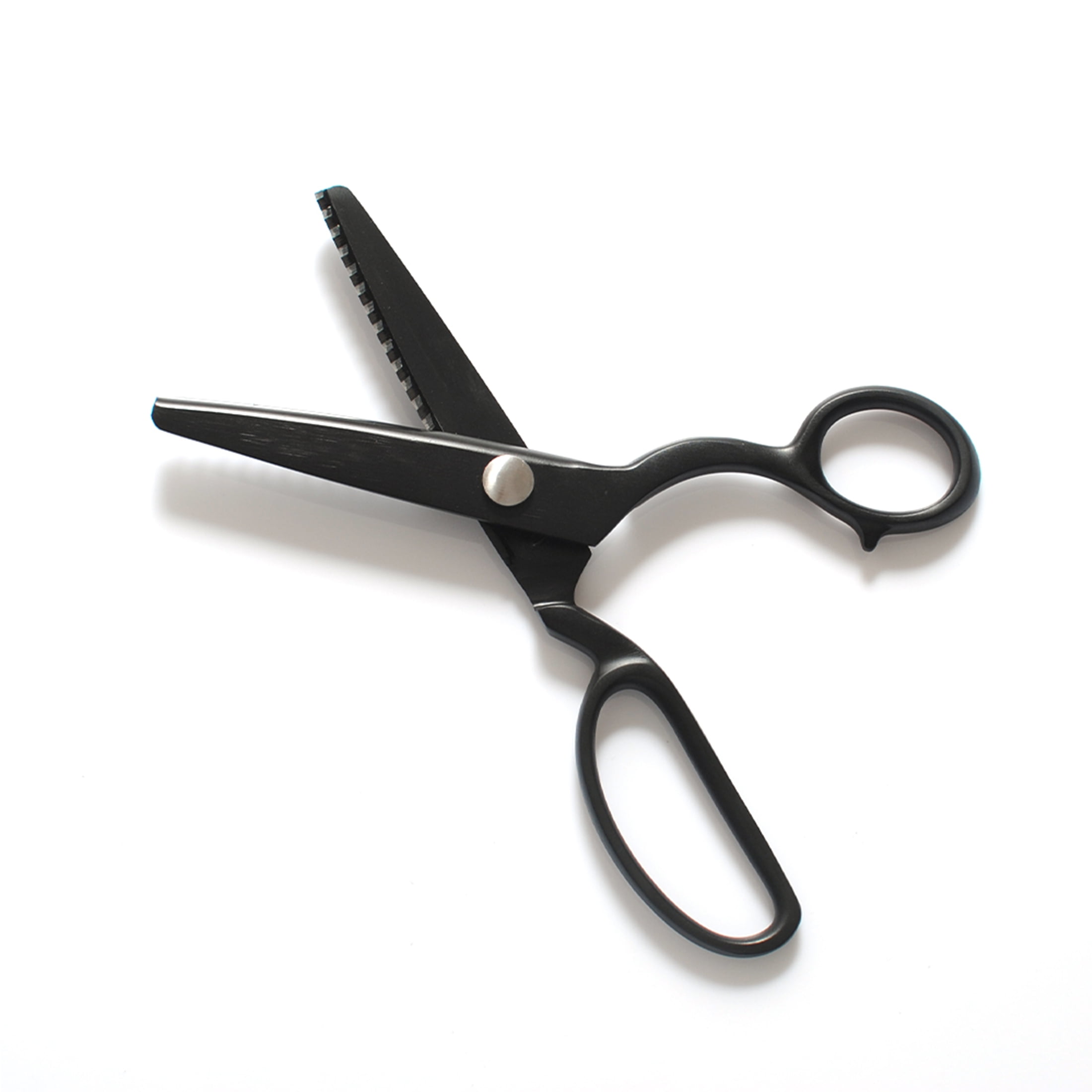 YJSStriving Heavy Duty Pinking Shears  Serrated Scissors All Stainless Steel  for Fabric Decorative Edge 8 inch