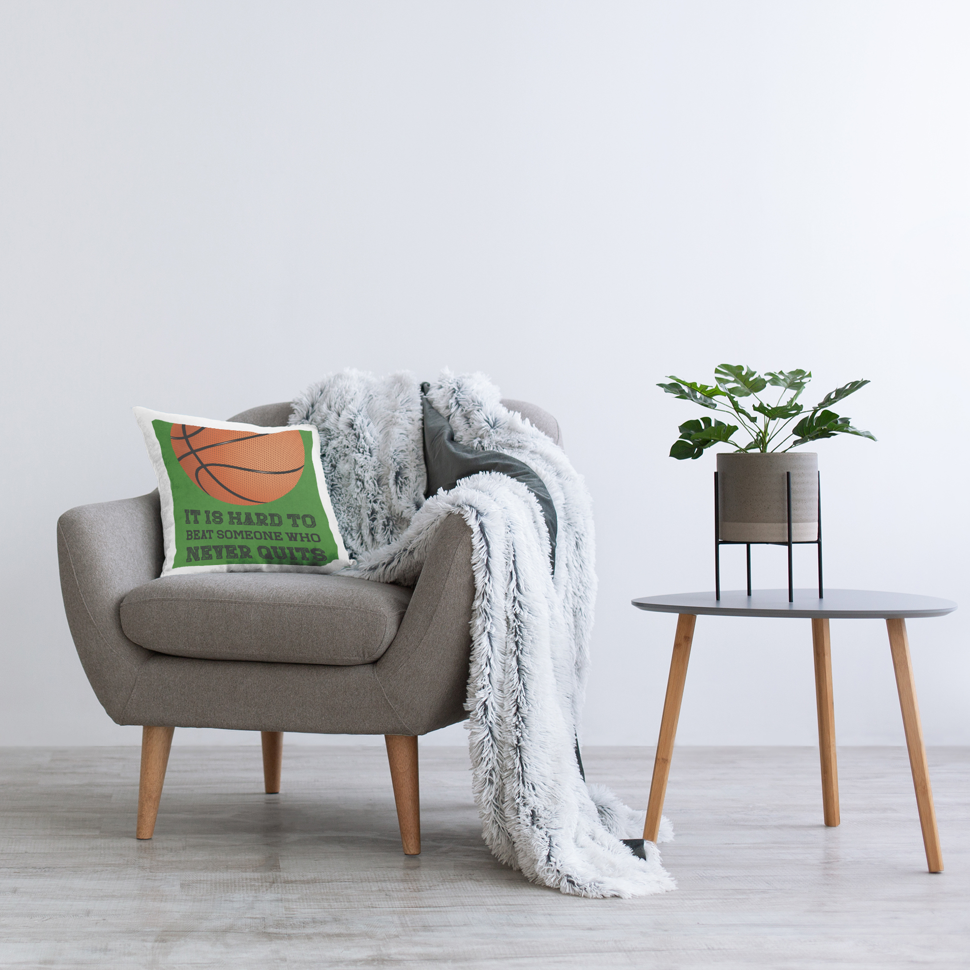 Stupell Industries Someone Who Never Quits Decorative Printed Throw Pillow, design by Marcus Prime
