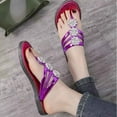 thumbnail image 5 of jiaxiM Womens Flip Flops Thong Sandals for Women Wide Lightweight Women's Slippers Non- Rubber Sole Orthofeet Shoes for Women Beach Casual Wear, 5 of 6