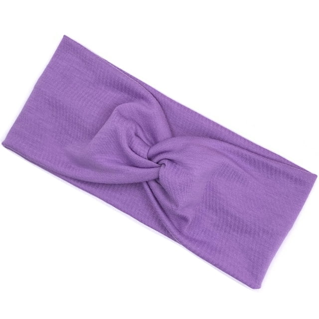 Minnieouse Diadema de ganchillo Banda para la cabeza deportiva Tie-dye Sweatband Accesorios para el peinado del cabello para Sporting Yoga Gym Púrpura Type3 NO3 Minnieouse AP010525-12