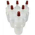 thumbnail image 2 of Hobbyland Squeeze Bottles, LDPE Plastic, Natural Boston Round, Yorker Spout Red Caps, Tips have .30 Hole (1oz, 20/410 Neck, 6 Bottles), 2 of 4