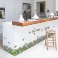thumbnail image 1 of 2pcs Butterfly Flowers Grass Wall Corner Decals Removable Waterproof Skirting Line Wall Stickers For, 1 of 4
