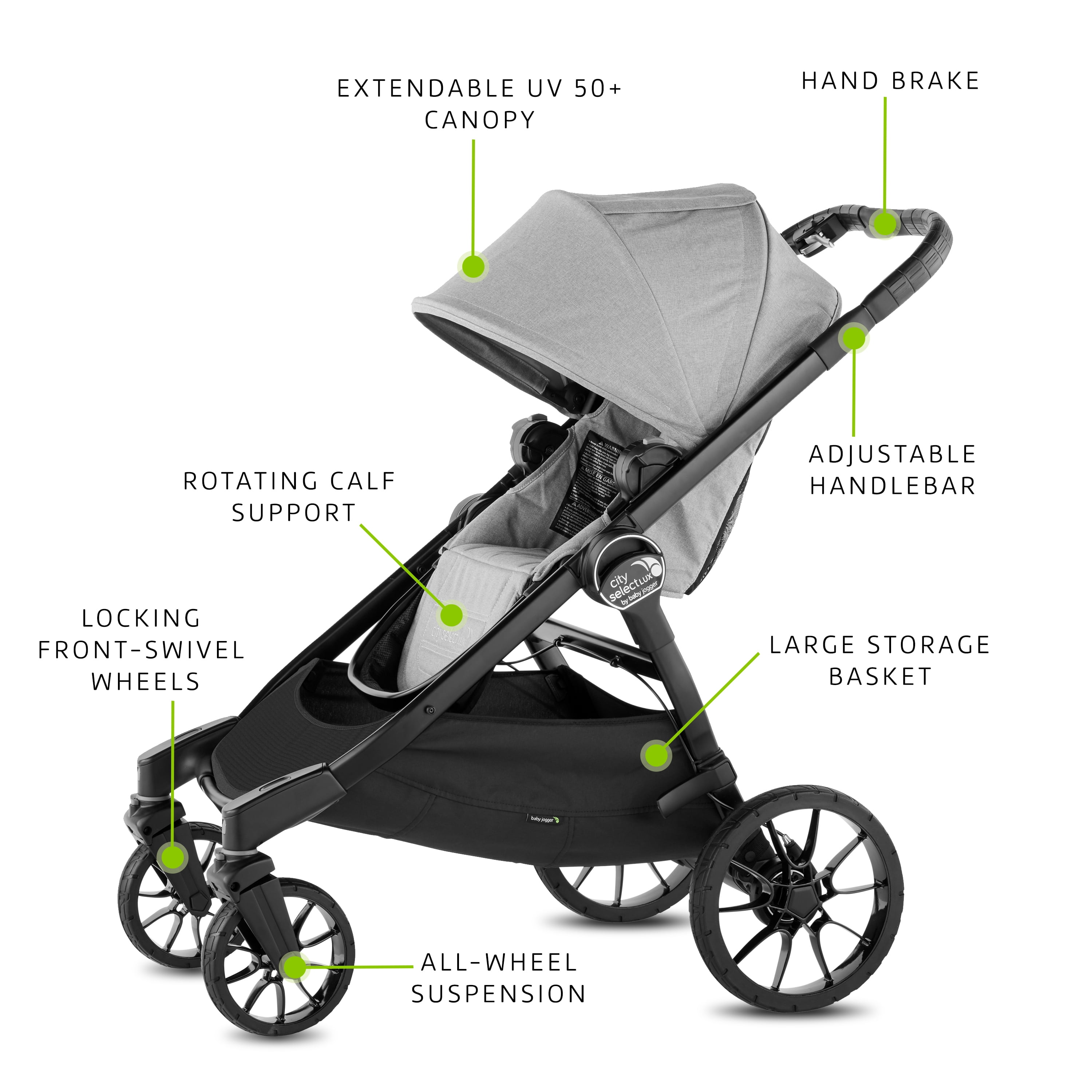 baby jogger city select front wheel