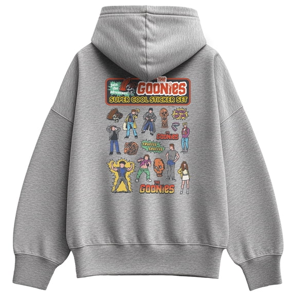 The Goonies - Sticker Pack Oversized Fleece Hoodie Sweatshirt