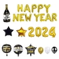 thumbnail image 1 of CSChome New Year Party Decorations New Year Balloons Set 32 Inch 2024 Golden Starburst Number Party Decorations, 1 of 6