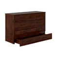 thumbnail image 3 of AFI Sedona Queen Murphy Bed Chest with Drawer & Built-in Charger, Walnut, 3 of 6