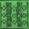 thumbnail image 1 of Ahgly Company Indoor Square Southwestern Emerald Green Country Area Rugs, 7' Square, 1 of 4