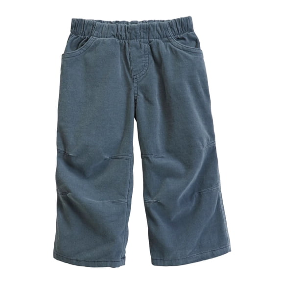 Soft Stretch Cord Pants With Knee Articulation - Contrast Stitch | Concrete Grey