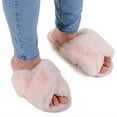 thumbnail image 4 of RockDove Women's Adeline Cross-Band Faux Fur Slipper, 4 of 7
