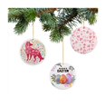 thumbnail image 2 of PYD Life 25 PCS Sublimation Ceramic Ornament Bulk 2.75 Inch Round Blank Ornament with Gold String for Crafting DIY Personalized Christmas Home Decor Bulk, 2 of 6