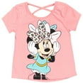 thumbnail image 3 of Disney Minnie Mouse Toddler Girls Graphic T-Shirts and Bike Shorts White 5T, 3 of 5
