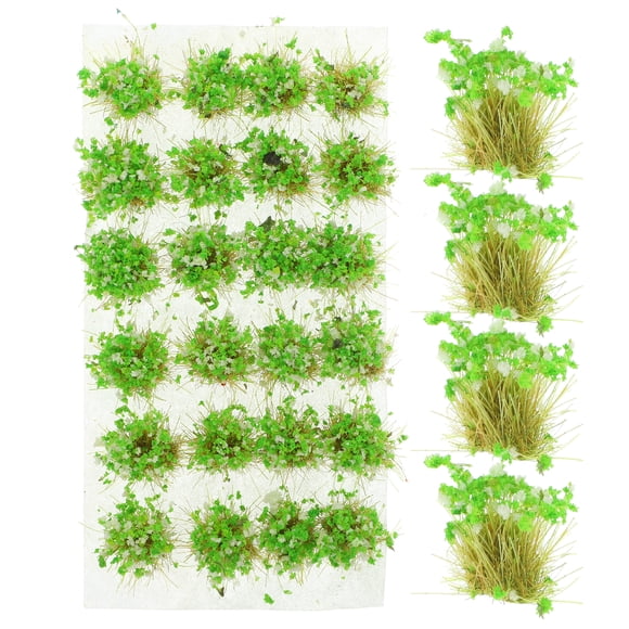 MasteelfCA 1 Box of Simulated Static Grass Tufts Model Fake Grass Cluster Irregular Grass Cluster DIY Sand Table Ornament