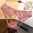 thumbnail image 5 of Bragas de encaje sin costuras para mujer, ropa interior transpirable, Tanga bordado, calzoncillos huecos, calzoncillos elásticos, lencería Sensual, 5 of 5