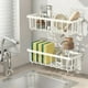 thumbnail image 4 of Organizador para fregadero de cocina con bandeja de drenaje automático | Portaesponjas y cepillos | Barra para colgar toallas | No requiere montaje | Blanco, gris o negro, 4 of 6