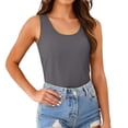 thumbnail image 3 of Tank Tops With Built In Bras，Padded Camisoles For Women Spaghetti Strap Tank Top Non Removable Padded Tank Top Camisole Tops For Women U Neck Shapewear Camisole Bra Cami With Built In Bra, 3 of 9