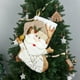 thumbnail image 1 of Calcetines decorativos de Navidad, bolsa de regalo, bolsas decorativas para dulces, calcetines de Navidad sólidos dorados, bolsa de regalo (Papá Noel), 1 Uds., 1 of 5