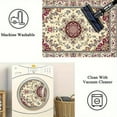 thumbnail image 4 of 1PC Floral Pattern Area Carpet Partial Carpet, Lightweight Washable Easy-to-Manage Carpet Mat Festival Gift, Suitable for Living Room, Bedroom, Dining Room, Office, Hallway, Room Accessories, 4 of 8