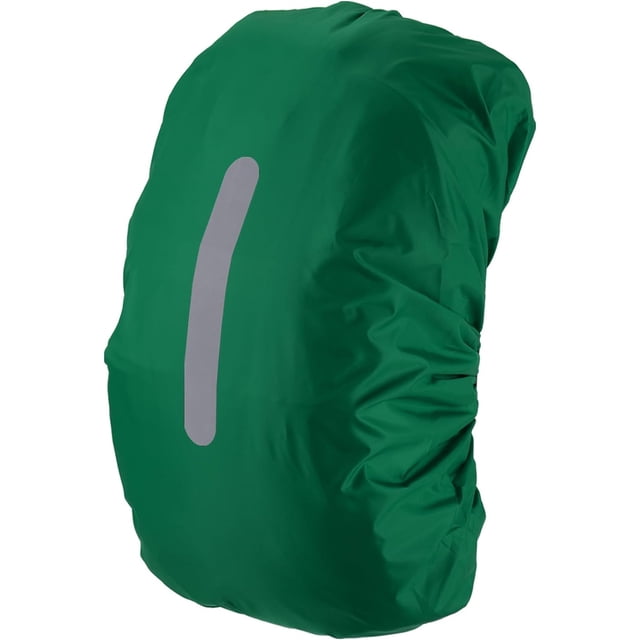 Waterproof Backpack Rain Cover, Non-Slip Cover with Vertical Reflective Strap Stay Dry for Hiking, Camping, Hunting