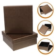 thumbnail image 2 of Gongc - 10 cajas de regalo cuadradas negras con tapa - Caja de cartón para manualidades, 2 of 5