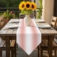 thumbnail image 6 of Pink White Ombre Table Runner 60 Inches Long Gradient Color Table Runners for Dining Room Tabletop Dresser Scarf Home Party Banquet Wedding Holiday Decoration, 6 of 9