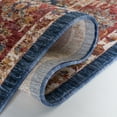 thumbnail image 5 of SAFAVIEH Heirloom Sharla Oriental Polyester Runner Rug, Navy/Rust, 2' x 8', 5 of 8