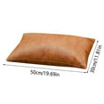 thumbnail image 3 of Product Category Pillow Pillow Cushion and Throw Pillow - Leather Effect Sofa Cushion 30x50cm Solid Leather UpholsterySoft and Durable, 3 of 7