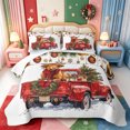 thumbnail image 2 of Manfei Xmas Cute Farm Animal Cow Quilt Full,Farmhouse Pine Cone Full Bedspread Sets,3pcs,1 Coverlet and 2 Pillowcases, 2 of 7