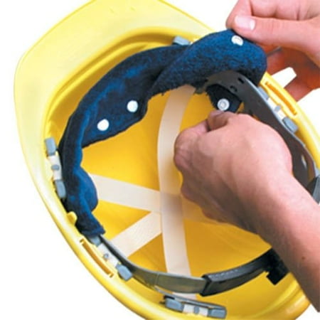Occunomix Terry Toppers - Navy Terry Toppers(R) Snap-On Sweatband For Headgear, Price is per 8 / EA By Occunomix