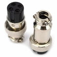 thumbnail image 4 of 5pcs Aviation Plug 4-Pin 16mm GX16-4 Metal Male Female Panel Connector Socket, 4 of 8