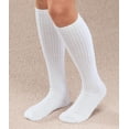 thumbnail image 2 of Graduated Compression Diabetic Calf Sock, White, Large, 2 of 5