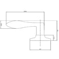 thumbnail image 4 of Satin Nickel Left-Hand Dummy Door Lever Flush Mount, Closet and French Door Applications, 4 of 11