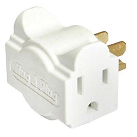 Hug A Plug Hug-A-Plug 112 0130 Hug-a-plug Dual Outlet Wall Adapter, 6pk, White ...