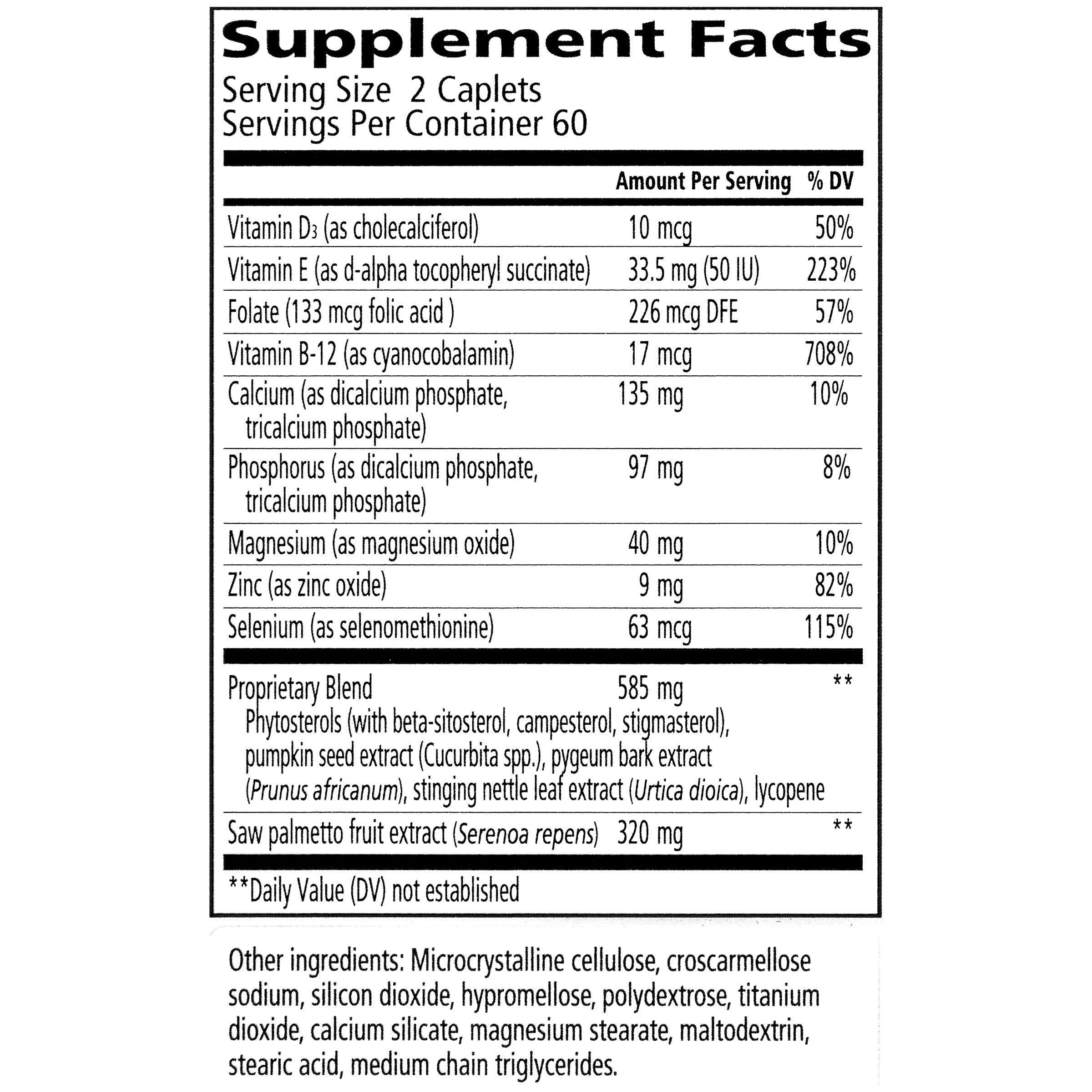 Urinozinc Plus Prostate Supplement with Beta Sitosterol & Saw Palmetto Reduce Frequent Urination, 180 Count