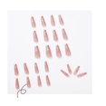 thumbnail image 4 of 24 uñas postizas largas mate con pegamento para mujeres y niñas., 4 of 6
