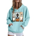 thumbnail image 2 of Hoodies for Women Fall Halloween Graphic Outfits Oversized Hoodies Comfy Sweatshirts Casual Tops with Pockets L, 2 of 6