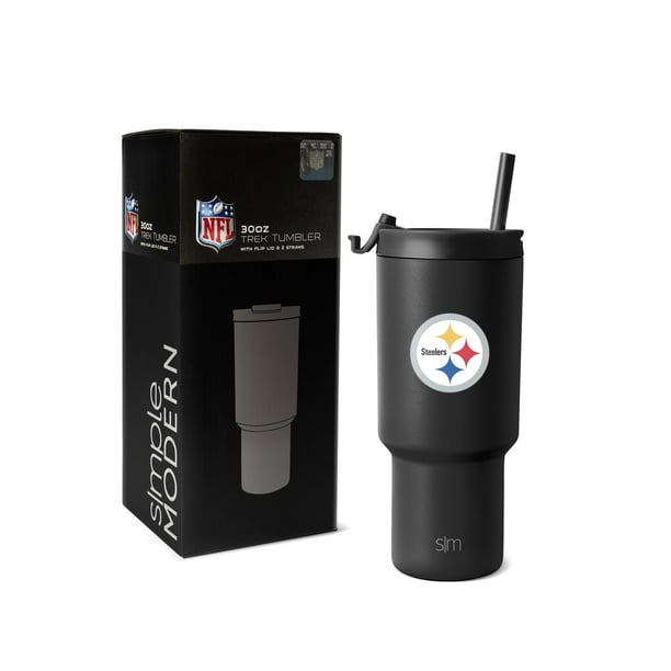 Vaso sencillo y moderno de la NFL Pittsburgh Steelers, 900 ml