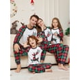 thumbnail image 2 of 2024 Christmas Matching Family Pajamas New Year Elk Plaid Printed Pj's Set Baby Jumpsuit Xmas Pyjamas, 2 of 4