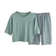 thumbnail image 1 of Odeerbi 1-12 Años Niños Niñas Pijamas de Algodón de Verano Manga Corta Tops Pantalones Cortos Conjunto Suave Estampado Ropa de Dormir Conjuntos de Pijama de Dos Piezas, 1 of 5