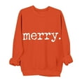 thumbnail image 2 of Craaazy Merry Christmas Shirt for Women Christmas Printed Crewneck Pullover Sweatshirts Funny Xmas Fashion Holiday Tops Gifts for Women, 2 of 6