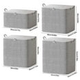 thumbnail image 4 of SUTENGDA Sac de Rangement pour Vêtements de Voyage Grande Capacité Sac de Rangement pour Vêtements Bac de Rangement Pliable Organisateur de Garde-Robe avec Poignée Renforcée Tissu Robuste pour Chandails d'Hiver Manteaux T-shirts Bl, 4 of 5