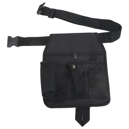 Tineasur Compact Black Tool Bag with Sturdy Cloth for Electrician and Contractor Tool Organization