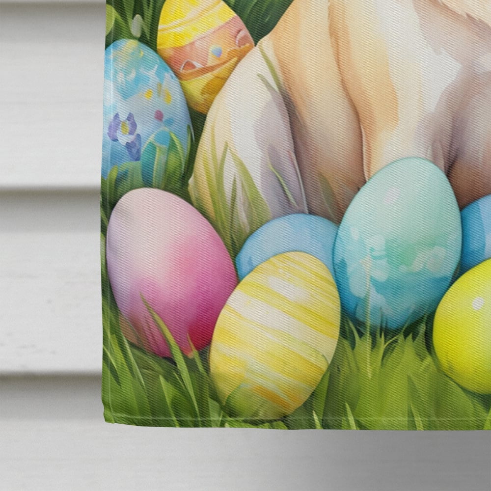 Yellow Labrador Retriever Easter Egg Hunt House Flag 28 in x 40 in