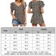 thumbnail image 2 of Camiseta informal para mujer camisetas de manga corta con cuello en V suave para ir de compras (rosa XXL) FLhrweasw Para estrenar, 2 of 7