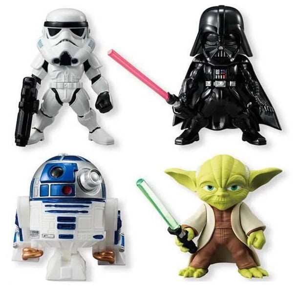 Star Wars Caballero Negro Caballería blanca Yoda Juguete 8 cm Modelo Figura de Acción Pvc