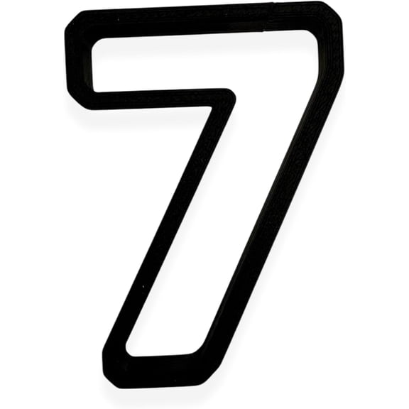 7 Block Numbers Cookie Cutter with Easy Push Design (3.5 inch)