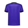 thumbnail image 2 of YiZYiF Kids Boys Short Sleeve Soccer Goalkeeper Jersey Uniform Youth Quick dry Football Shirt Purple 16, 2 of 7