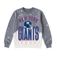 thumbnail image 7 of Women's Gameday Couture  Gray New York Giants Arch Rivals Faded Wash Sweatshirt, 7 of 7