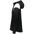 thumbnail image 4 of Holloway Sportswear M Limitless 1/4 Zip Hoodie Black/White 222584, 4 of 5