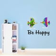 thumbnail image 3 of Fish Wall Decal Be Happy Motivational Quote Vinyl Living Room Decor Adorable Quote Bedroom Decoration - Size: 40 In X 32 In, 3 of 5